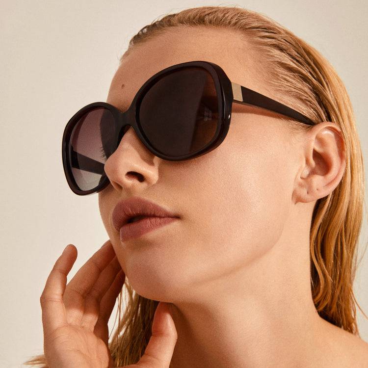 Pilgrim PARKER Oversized-Retro-Sonnenbrille, Braun Kostenlose Rückgabe