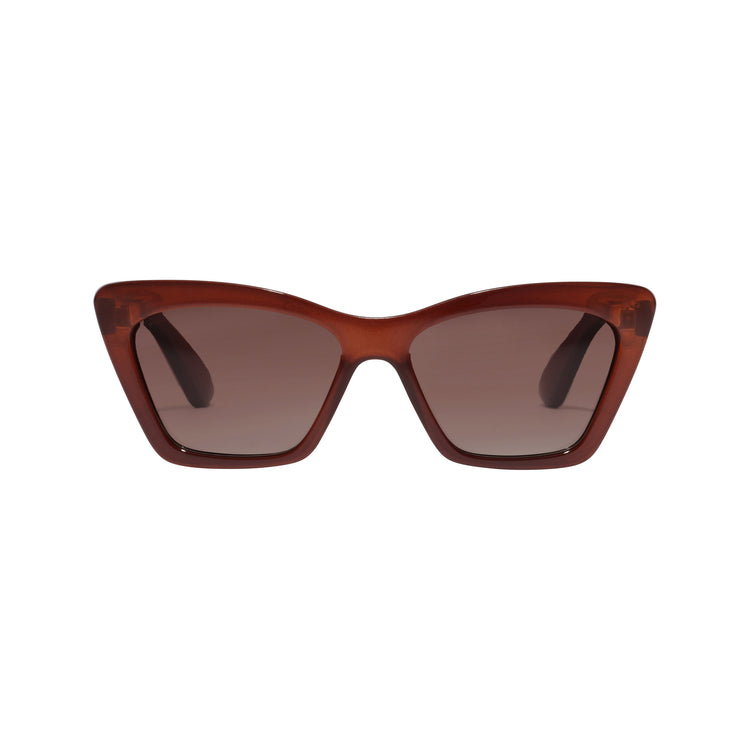Pilgrim DAKOTA eckige Cat-Eye-Sonnenbrille braun Letzte 3 Tage