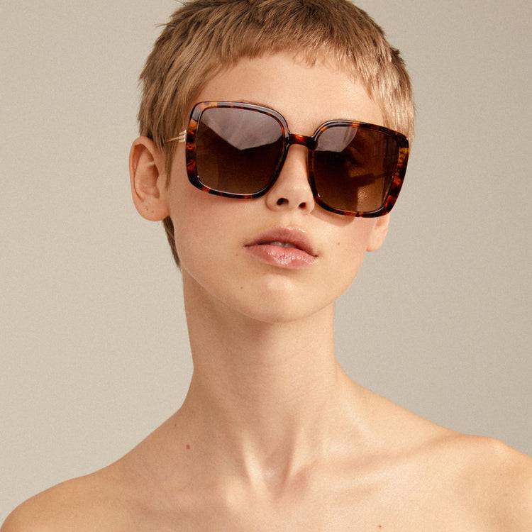 Pilgrim ALIET Sonnenbrille Schildpatt-Braun/Gold Super Rabatt