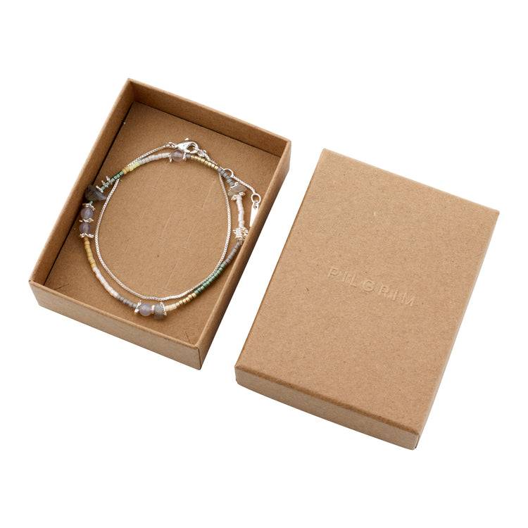 Pilgrim PIXIE Geschenkset, Armband 2-in-1-Set, versilbert Online
