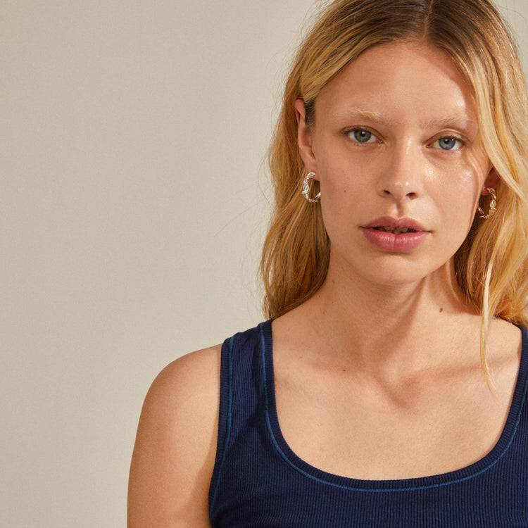 Pilgrim SUN recycelte, gedrehte Hoops versilbert Angebote