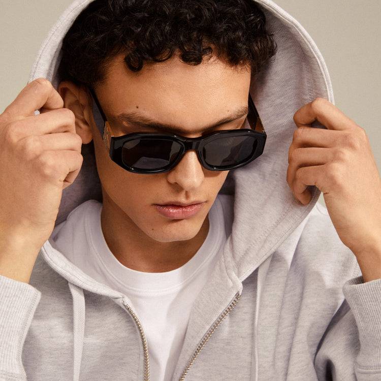 Pilgrim ZAYN Recycelte Sonnenbrille Schwarz/Gold Osterangebot