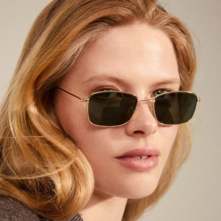 Pilgrim YEIDER Sonnenbrille Grün/Gold Valentinstagsangebot