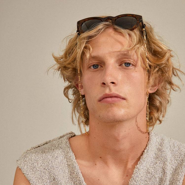 Pilgrim PAOLA recycelte Sonnenbrillenkette, vergoldete Lagerräumung