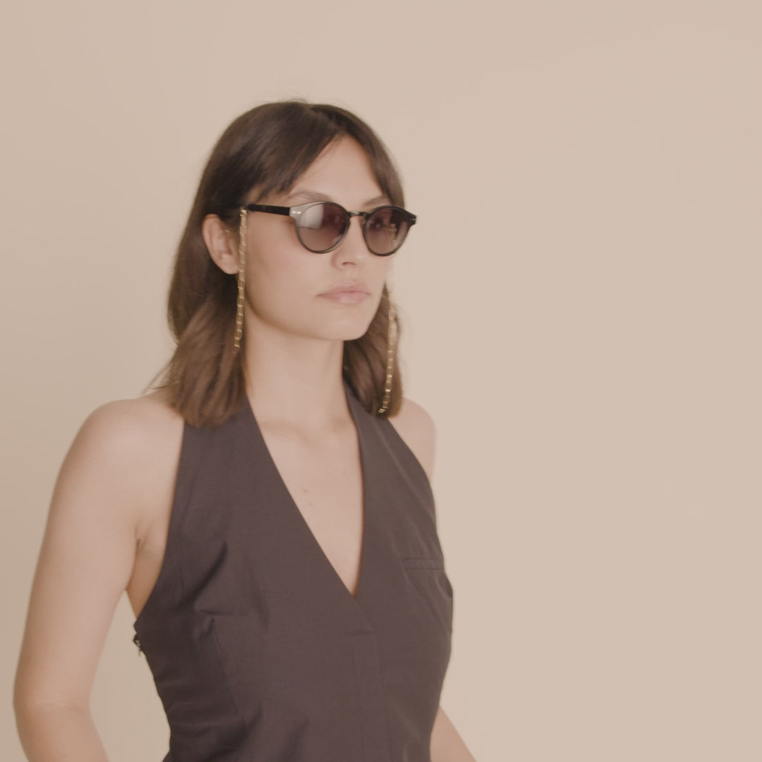 Pilgrim KYRIE Sonnenbrille Schwarz/Gold Online Outlet