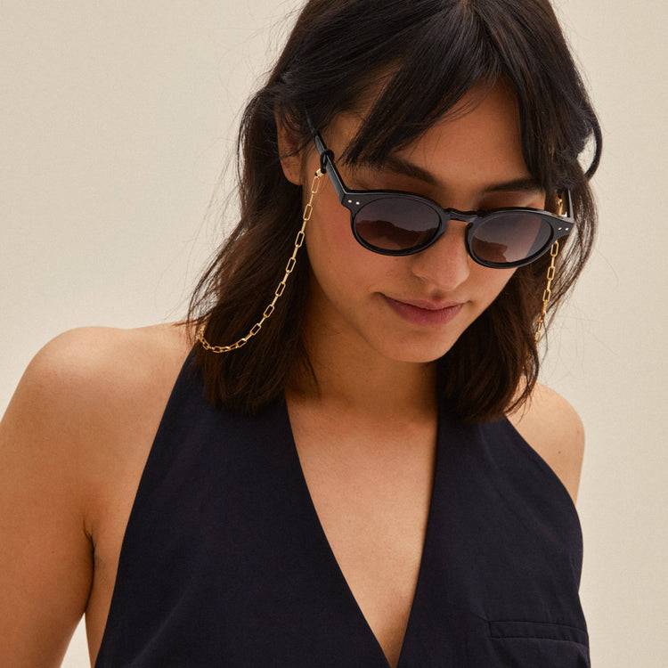 Pilgrim KYRIE Sonnenbrille Schwarz/Gold Online Outlet