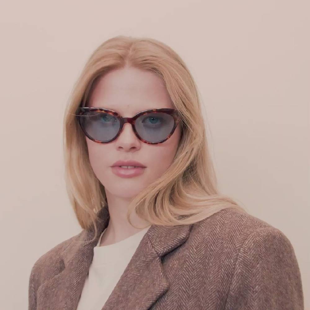 Pilgrim RAISA Recycelte Sonnenbrille Schildpatt-Braun Große Rabatte