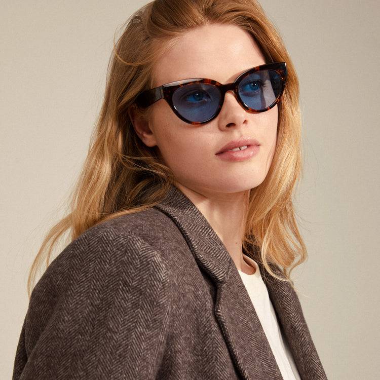 Pilgrim RAISA Recycelte Sonnenbrille Schildpatt-Braun Große Rabatte