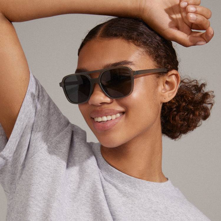 Pilgrim ELODIE Piloten-Sonnenbrille grau Fabrik Onlineshop