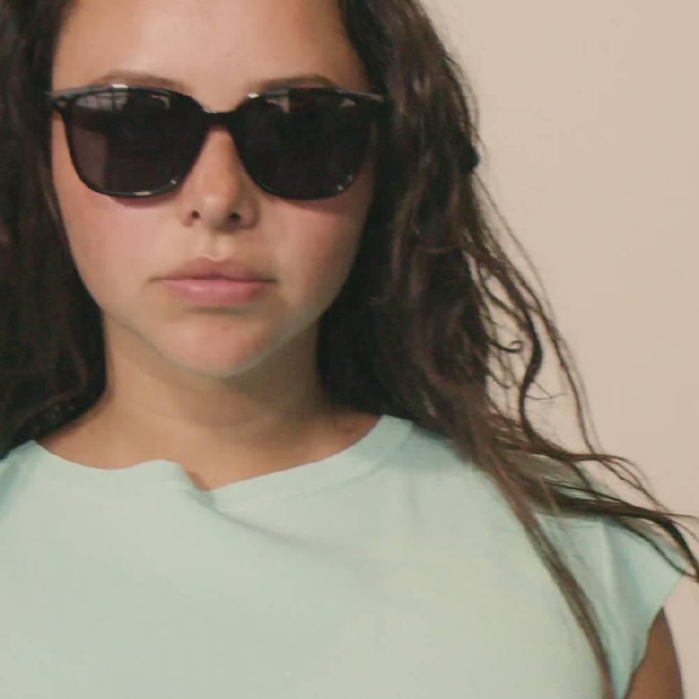Pilgrim JAMILA recycelte Sonnenbrille in dunklem Schildpatt Flash Sale