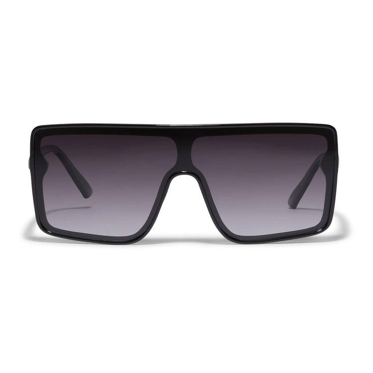 Pilgrim OCEANE eckig geformte Shield-Sonnenbrille schwarz Begrenztes Angebot