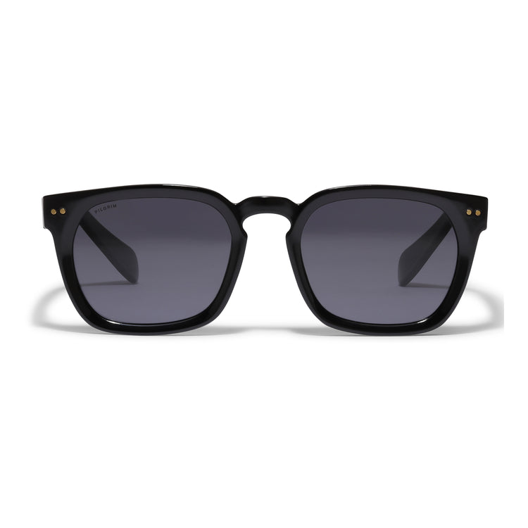 Pilgrim ELETTRA recycelte ikonische Retro-Sonnenbrille schwarz Online Shopping