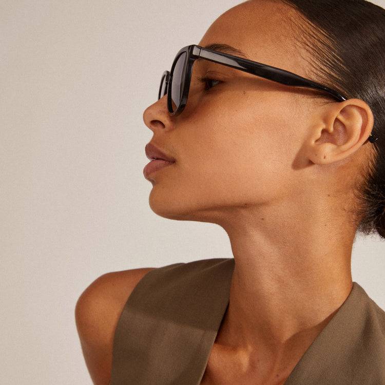 Pilgrim JAMILA recycelte Sonnenbrille schwarz Black Friday