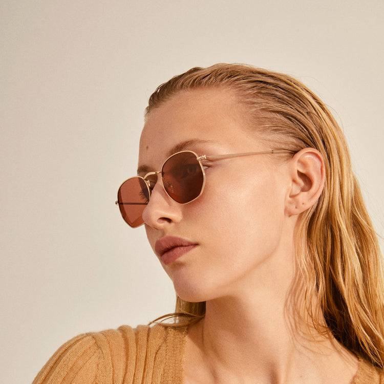 Pilgrim RYLAN Sonnenbrille Orange/Gold Muttertagsangebot