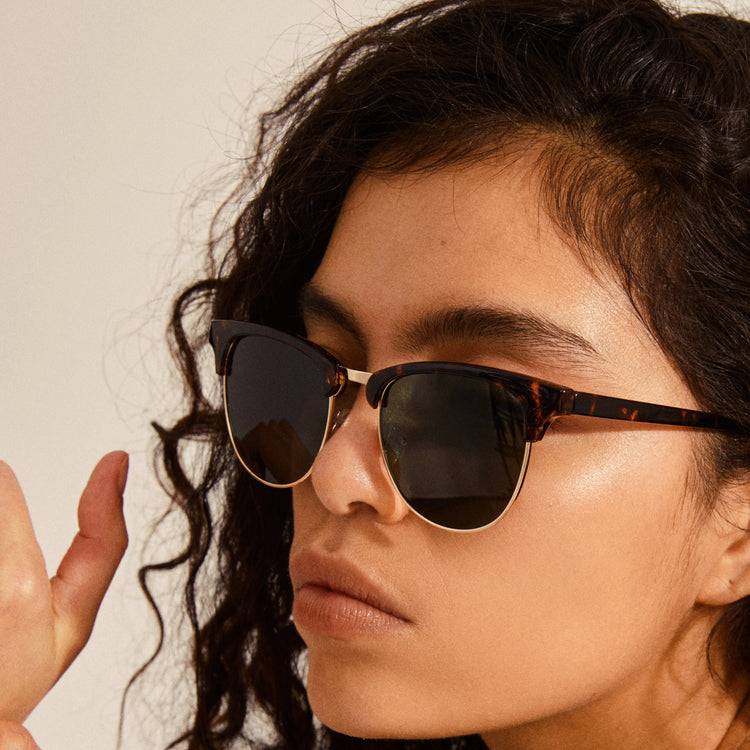 Pilgrim CHARLIE Sonnenbrille Schildpatt braun/Gold Valentinstagsangebot