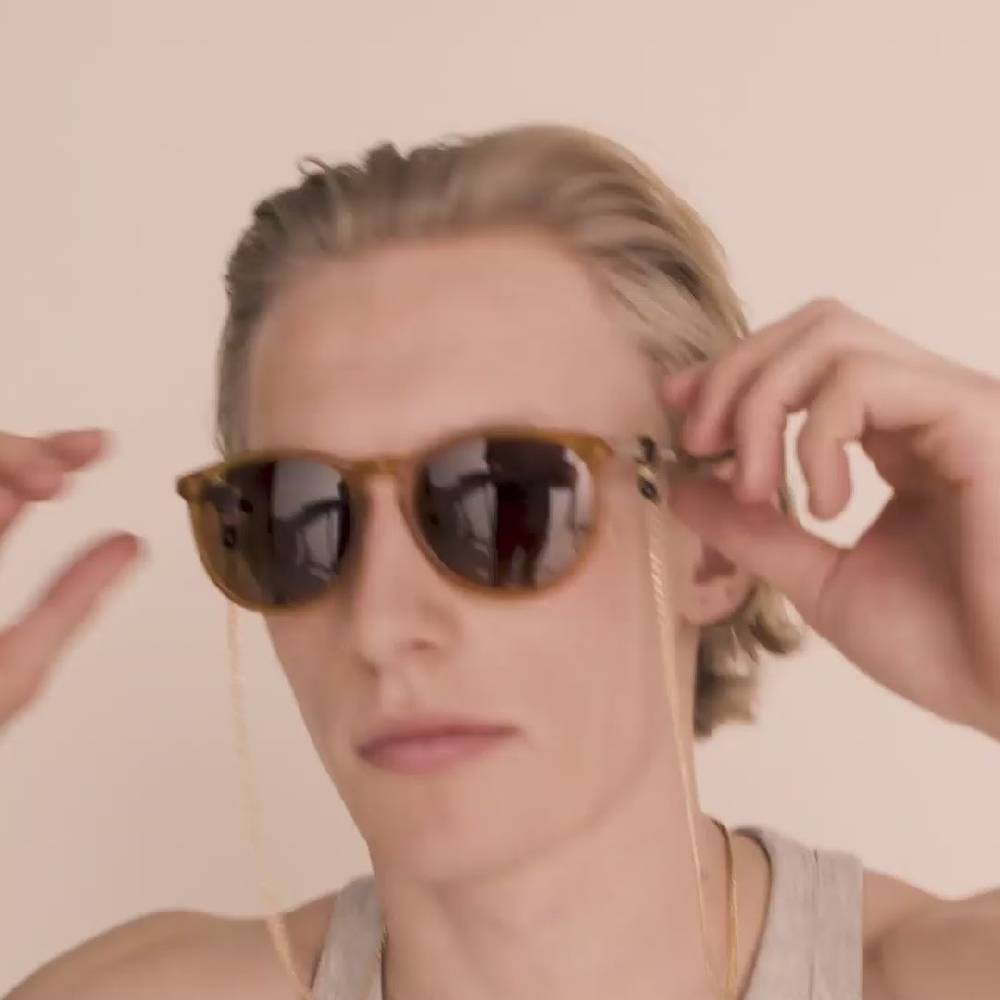 Pilgrim AJA Panzerkette für Sonnenbrille vergoldet Zeitbegrenzte Promotion