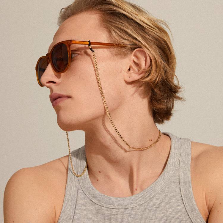 Pilgrim AJA Panzerkette für Sonnenbrille vergoldet Zeitbegrenzte Promotion