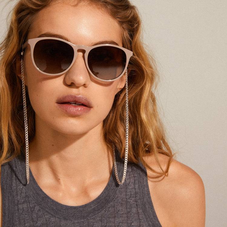 Pilgrim CAMILLA recycelte klassische Sonnenbrille hellbraun Bis zu 65% Rabatt