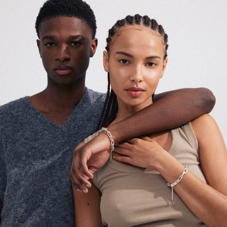 Pilgrim STAY recyceltes Armband versilbert Rabatte dieses Monats