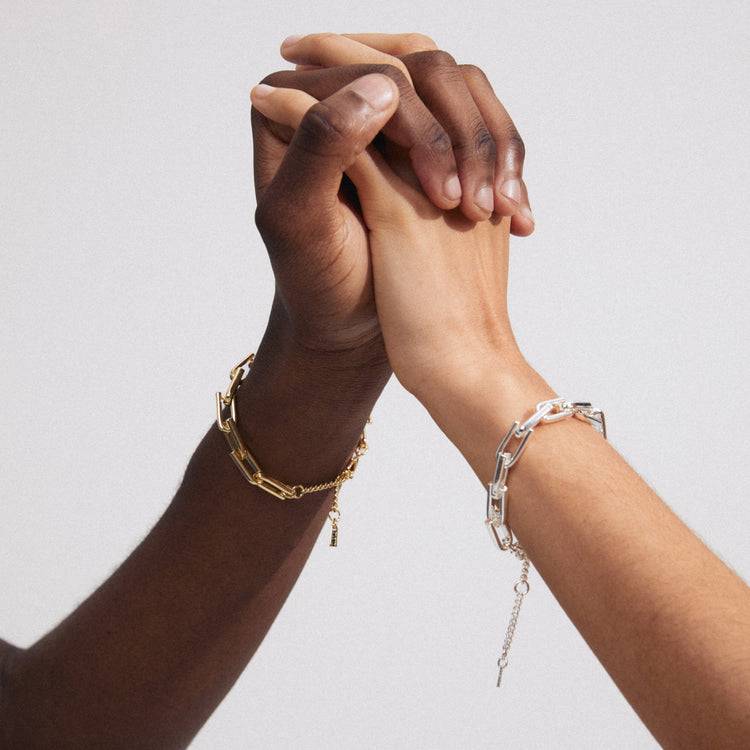 Pilgrim STAY recyceltes Armband versilbert Rabatte dieses Monats
