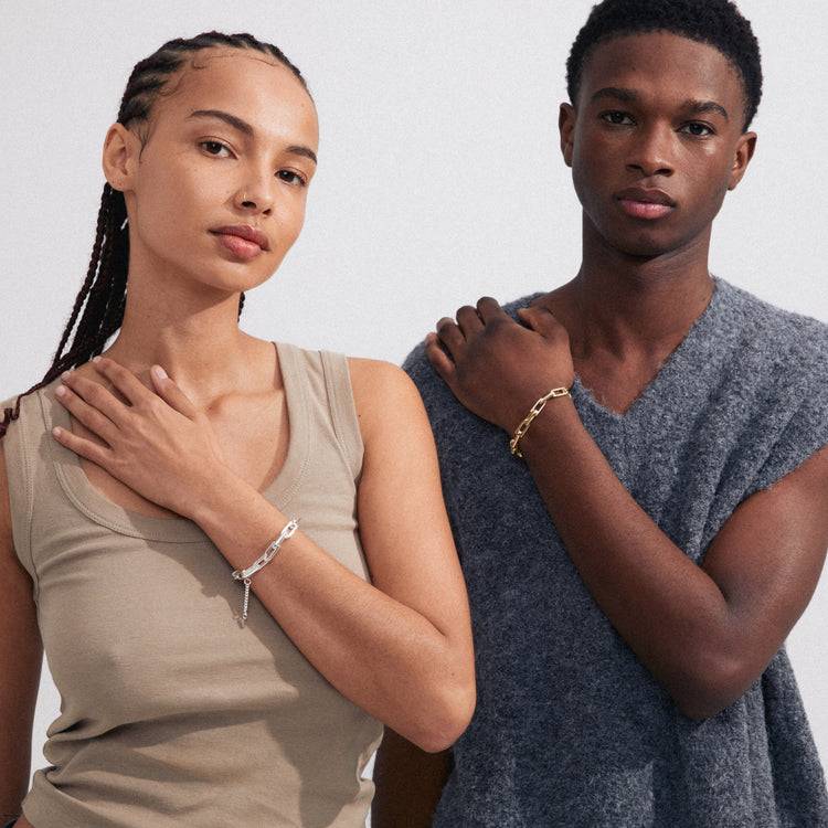 Pilgrim STAY recyceltes Armband versilbert Rabatte dieses Monats