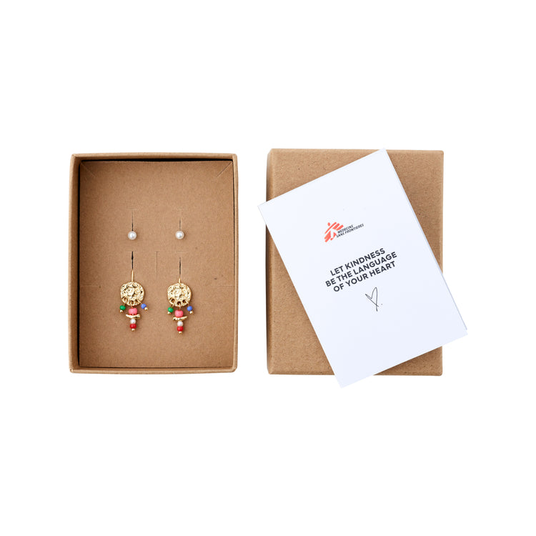 Pilgrim MSF recycelte Ohrringe 2-in-1-Set vergoldet Zeitbegrenzte Promotion