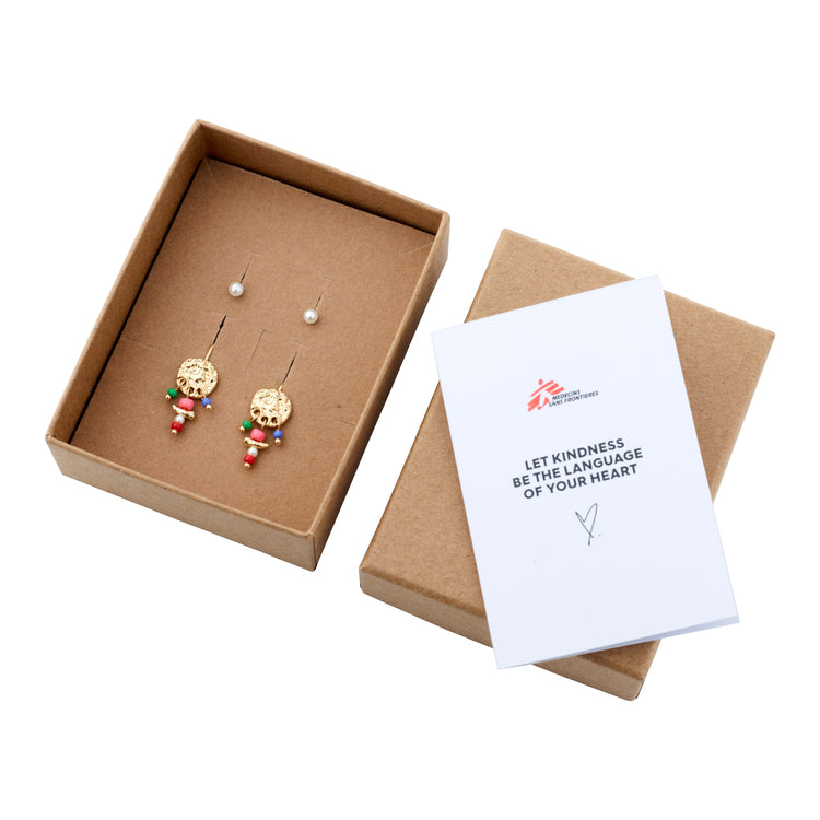 Pilgrim MSF recycelte Ohrringe 2-in-1-Set vergoldet Zeitbegrenzte Promotion