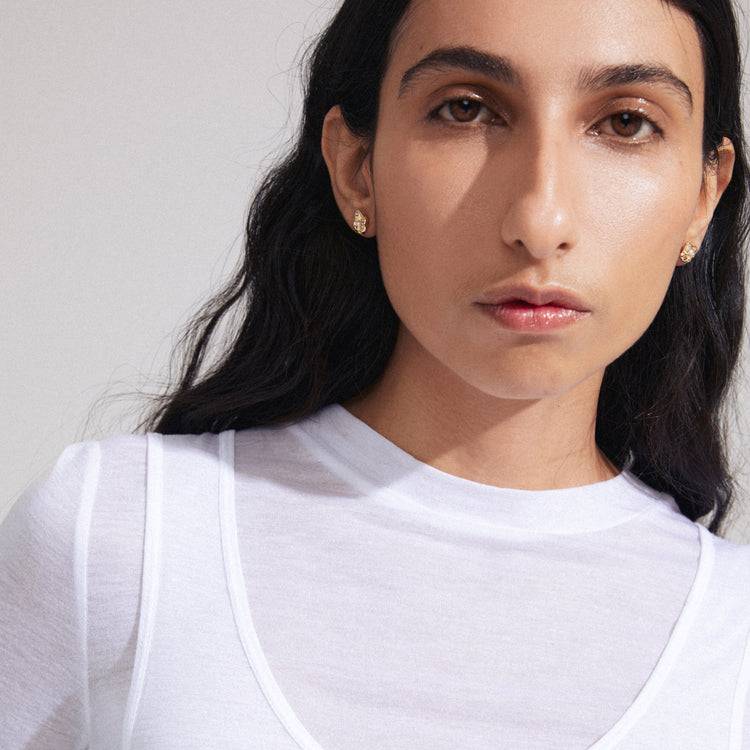 Pilgrim INAYA recycelte Ohrringe vergoldet Neueste Mode
