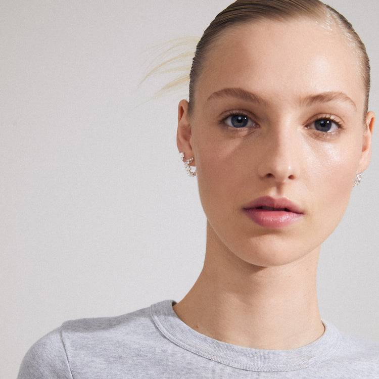 Pilgrim ZHURI recycelte Ohrringe 2-in-1-Set versilbert Discount Store für neue Produkte