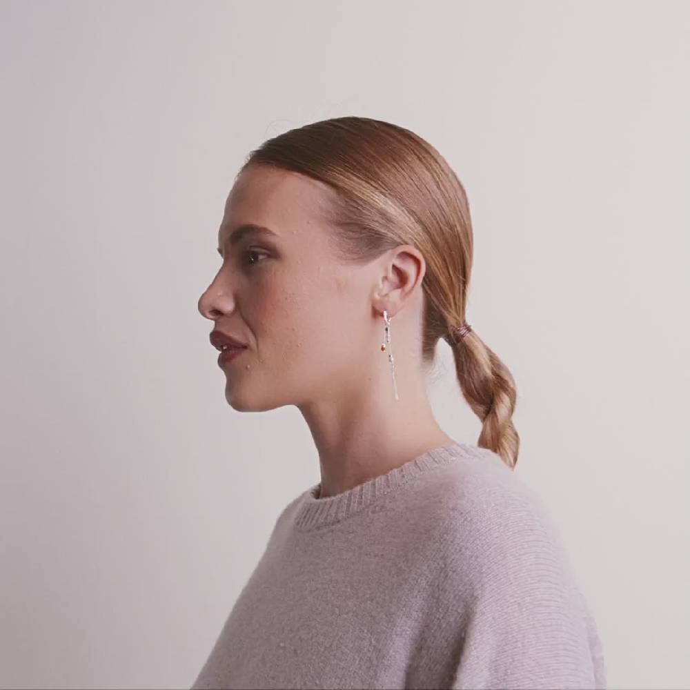 Pilgrim SIBYL recycelter einzelner Ohrring versilbert Fabrikladen