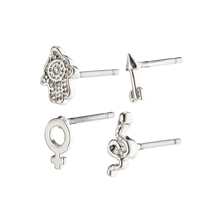 Pilgrim MAYA multi Ohrringe, versilbert Online Shopping