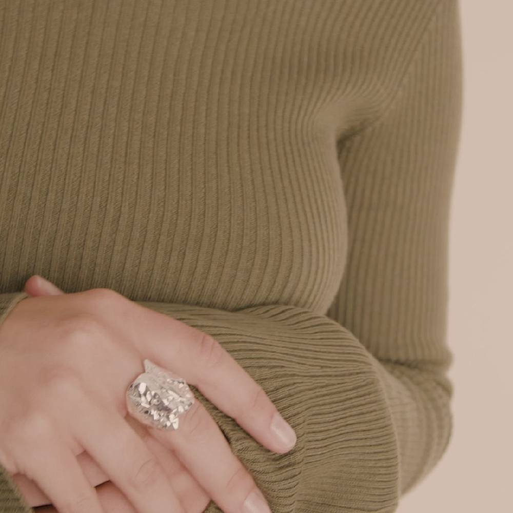 Pilgrim ORAH recycelter Ring versilbert Weihnachtsangebot