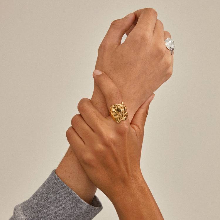 Pilgrim ORAH recycelter Ring versilbert Weihnachtsangebot