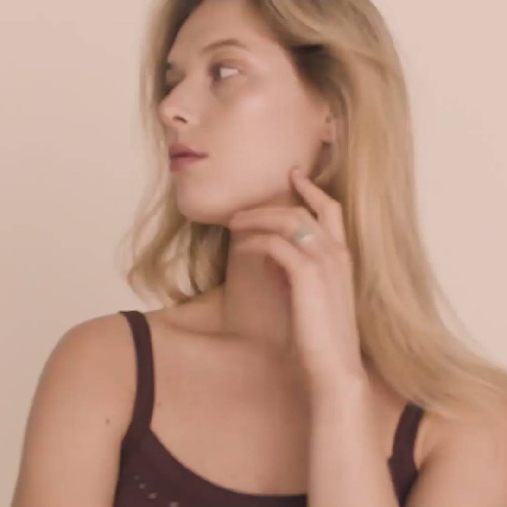 Pilgrim JEMMA Ring mit viereckigem Siegel, versilbert Heißer Verkauf
