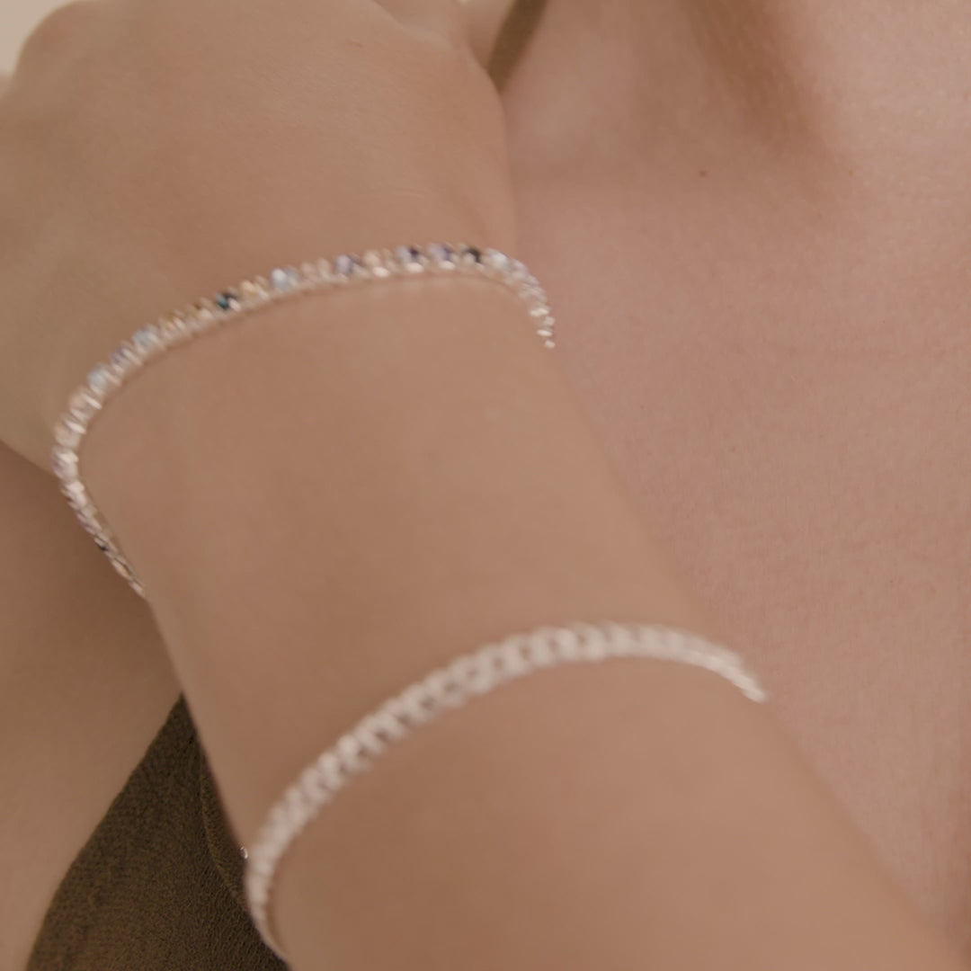 Pilgrim REIGN Armband, 2-in-1-Set, versilbert Zeitlich begrenztes Angebot