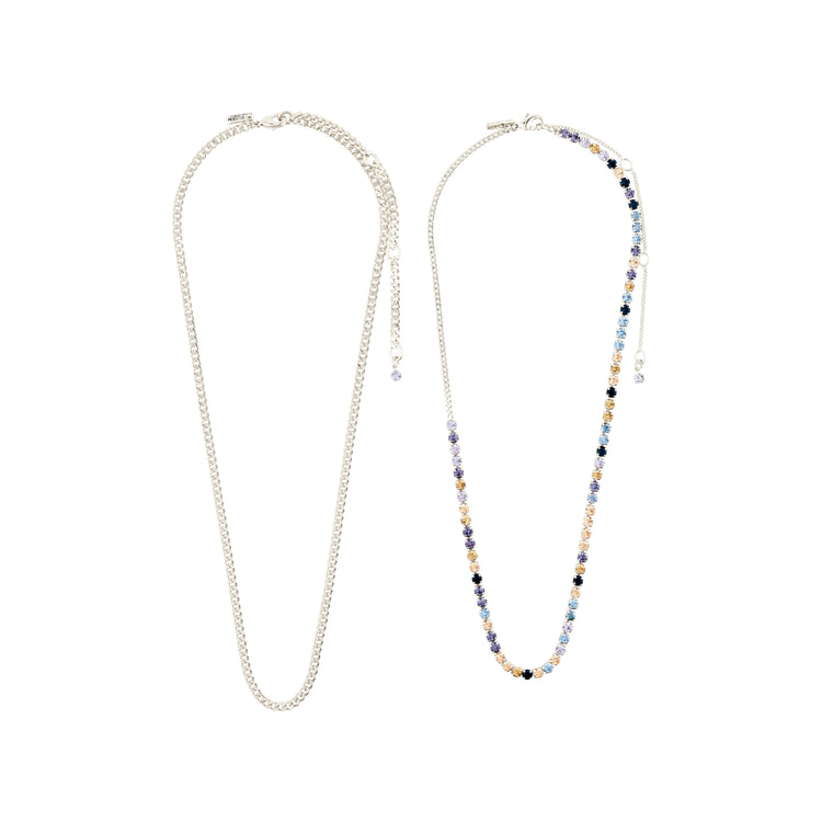 Pilgrim REIGN Halsketten, 2-in-1-Set, versilbert Neuheiten