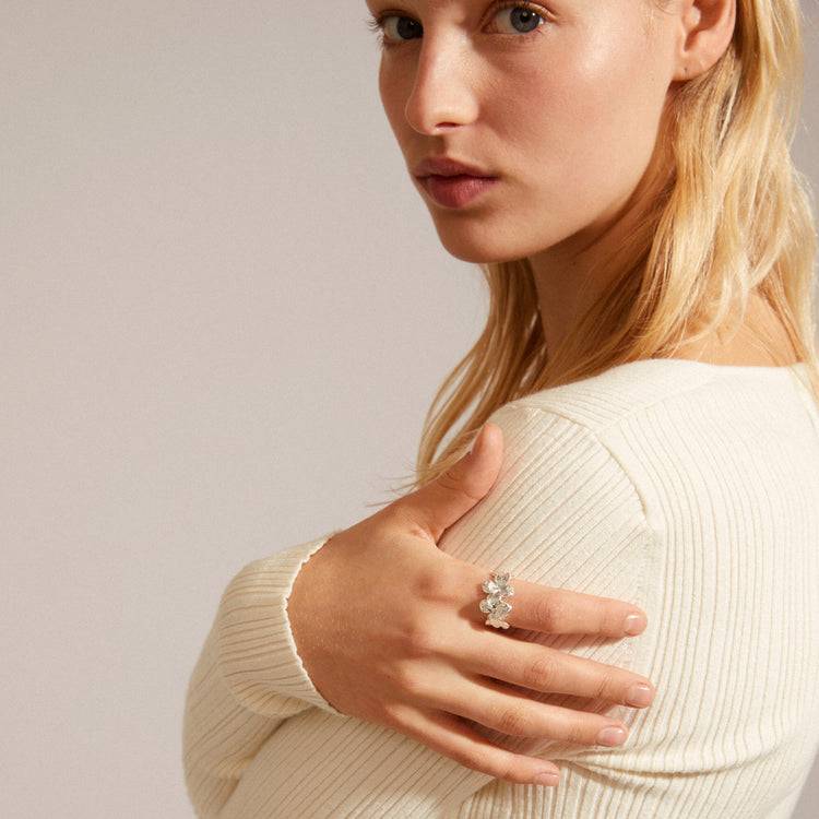 Pilgrim ECHO recycelter Ring versilbert Black Friday