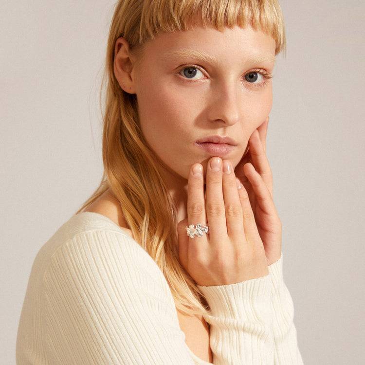 Pilgrim ECHO recycelter Ring versilbert Black Friday