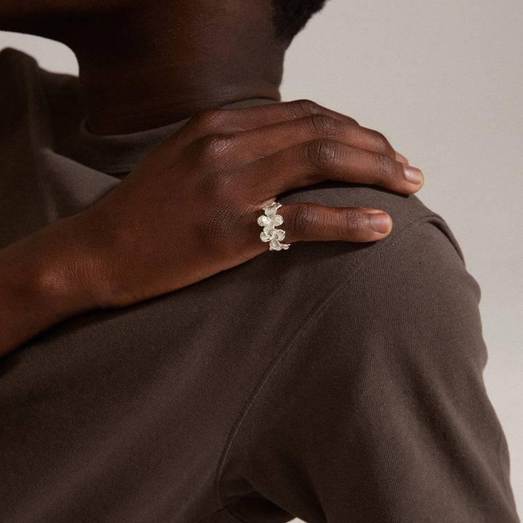 Pilgrim ECHO recycelter Ring versilbert Black Friday