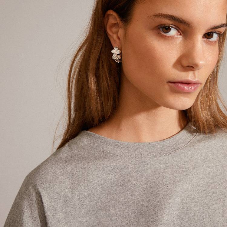 Pilgrim ECHO recycelte Creolen versilbert Cyber Monday