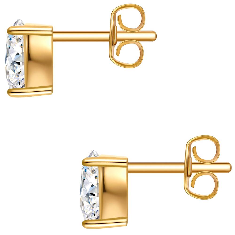 Rafaela Donata Ohrstecker Sterling Silber gelbgold Zirkonia weiß Angebote