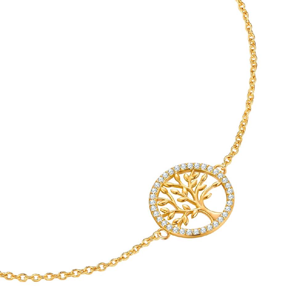Rafaela Donata Armband Sterling Silber gelbgold Zirkonia weiß Fabrikverkauf