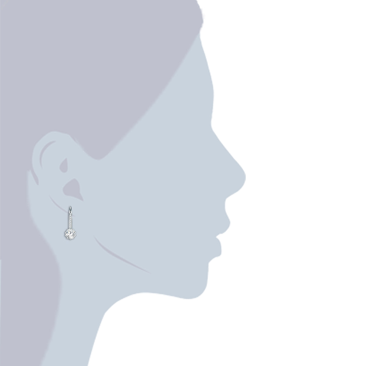 Rafaela Donata Ohrhänger Sterling Silber Zirkonia weiß Zeitlich begrenztes Angebot