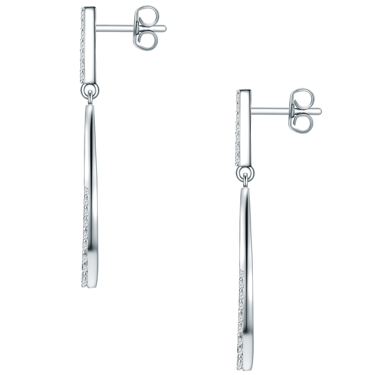 Rafaela Donata Ohrhänger Sterling Silber Zirkonia weiß Blitzangebot