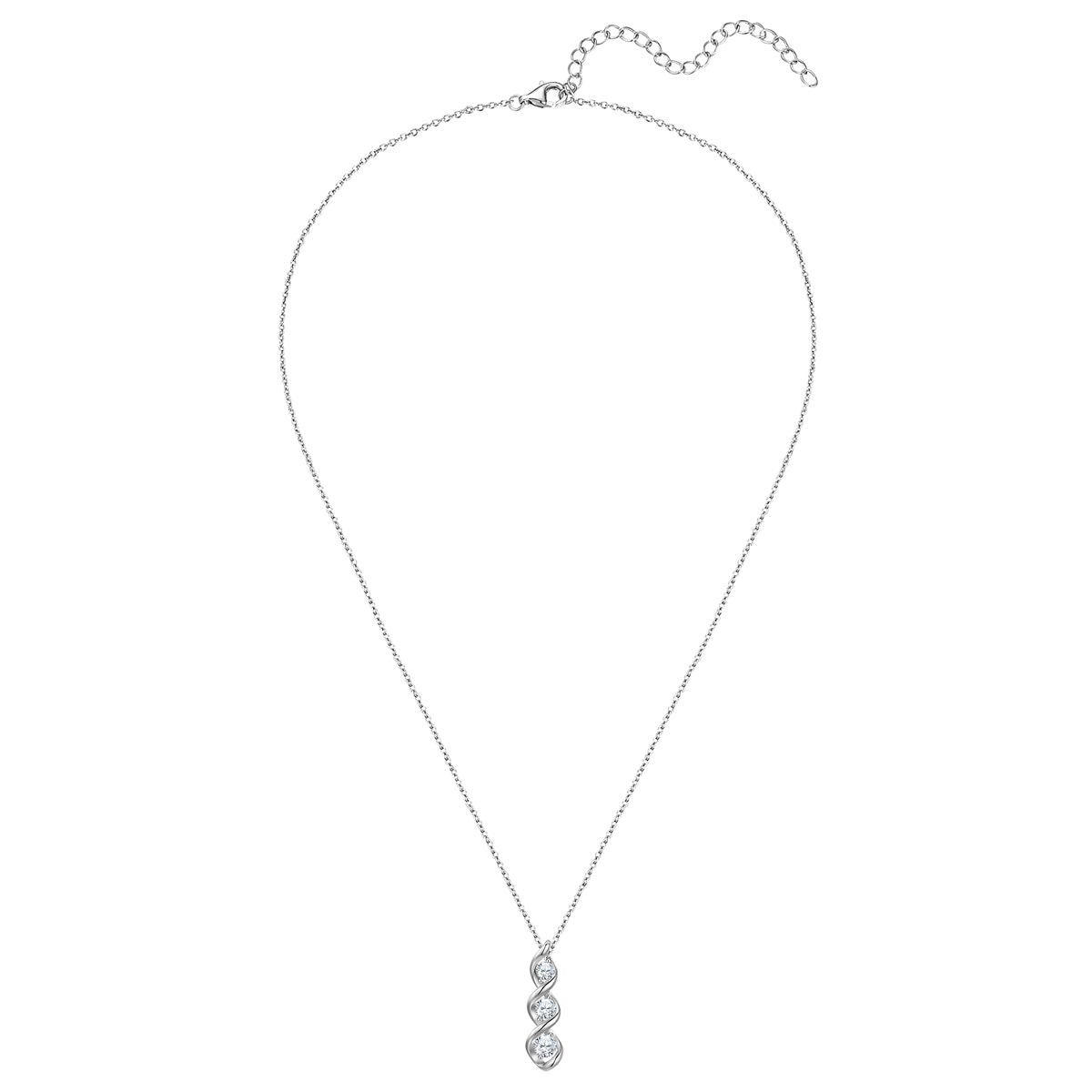 Rafaela Donata Kette mit Anhänger Sterling Silber Zirkonia weiß Kauf eins, bekomm eins gratis