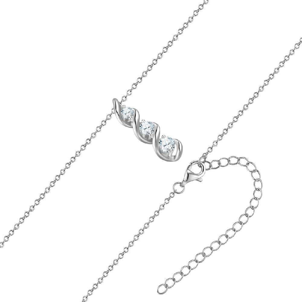 Rafaela Donata Kette mit Anhänger Sterling Silber Zirkonia weiß Kauf eins, bekomm eins gratis