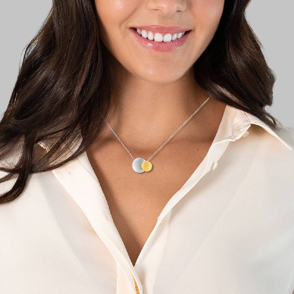 Rafaela Donata Kette mit Anhänger Sterling Silber bicolor Begrenzte Freigabe