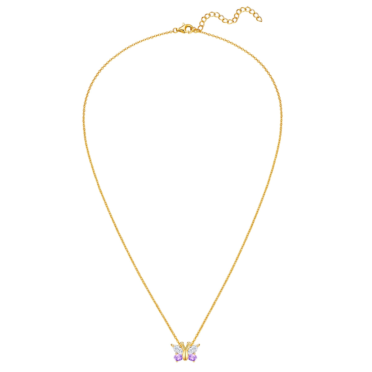 Rafaela Donata Kett mit Anhänger Sterling Silber gelbgold Zirkonia weiß violett Zeitbegrenzte Promotion