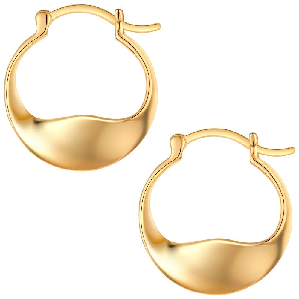 Rafaela Donata Creolen Sterling Silber gelbgold Sonderangebot der Fabrik