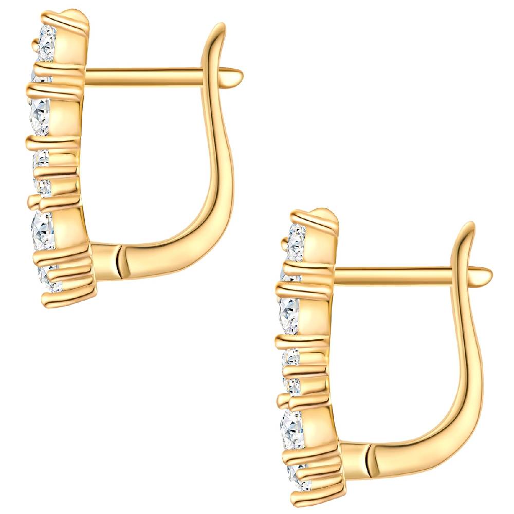Rafaela Donata Creolen Sterling Silber gelbgold Zirkonia weiß Bis zu 55% Rabatt